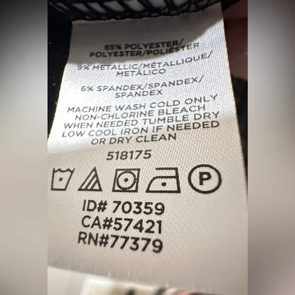 Ann Taylor Gray Shimmer Blouse with Rounded Neckline - Picture 4 of 5